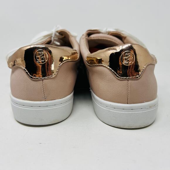 Liz Claiborne Metallic Tip Sneaker Fashion Casual Dusty Rose Lace Up - 10 - Picture 4 of 6